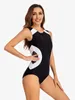 Women's Swimwear Splice One Piece Swimsuits Sport Rashguard Women 2024 Swimming Surfing Bath Suits Sleeveless (UPF 50 )