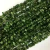 Pedras preciosas soltas de alta qualidade natural genuíno Canadá Verde Jade Nugget Chip Beads Fit Jewelry 3x8mm 15" 05777