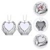 Porte-clés mains tenant amour coeur suspendu pendentif décoratif ménage voiture ornement saint valentin porte-clés en métal pour cadeau