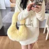 Shoulder Bags Korean Fasion obos Plus For Women Luxury Designers andbag And Purses 2023 New In Faux Fur Imitation Rex Rabbit SoulderH24131