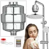 Set di accessori da bagno Soffione doccia con filtro per soffione doccia a 15 fasi Addolcitore per acqua dura per bagno