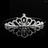 Pinces à cheveux princesse mariée couronne accessoires de mariée pour femmes filles bandeau en cristal bijoux de mariage ornements casque coiffure