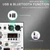 USBインターフェイスを備えた4ChannelオーディオミキサーARVOMIC DJ Bluetooth関数16 DSP効果と3BAND EQ 240126