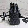 Tasarımcı Çantalar Sırt Çantası Kadın Erkekler S Joe Mini Siyah Orijinal Deri Kova Sier Altın Donanım Crossbody Omuz Çantası Kutu