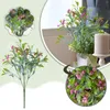 Flores decorativas plantas com flores artificiais e folhas verdes falsas decoração da natureza para espaços internos vivendo realistas