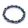 Beaded Energy Magnetic Hematite Blue Evil Eye Bracelet Women Power Healthy Black Gallstone Chains Bangle For Men S Fashion Drop Deli Dhmjd