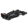 Bburago 1:43 MercedesAMG Petronas Team W14 #44 Hamilton #63 George Russell Legierungsauto Druckgussmodell Spielzeug Sammlerstück 240118