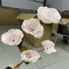 Dekorativa blommor Simulering 5 vallmo High Branch Poppy Bouquet Artificial Home Living Room Dining Table Wedding Decoration