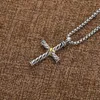 Cross Chain Vrouwen Hip ed Hop Kettingen Mannen Hanger Diamant X Kettingen Fashion Line Retro Necklace269V