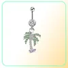 Leaves tortoise feather tree zircon belly rings sexy piercing belly button rings body jewelry for women2240668