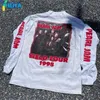 여성 T 셔츠 Yiciya 티셔츠 Y2K West Black Crop Top Women 한국 패션 대형 긴 슬리브 빈티지 블라우스 Tshirt Tees