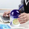 450ml Glass Cup With Lid and Straw Transparent Tea Coffee Cup Juice Glasses Beer Can Milk Mocha Cups Breakfast Mug Drinkware 240130