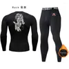 Survêtements pour hommes Ensembles de sous-vêtements thermiques Anime X Chemises de compression GYM Ski Course Entraînement Hiver Chaud Long Johns Tops