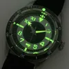 Outros relógios Tandorio Vintage 20ATM Dive Swim Relógios Domed Sapphire Preto Branco NH35 PT5000 40mm Homens Mecânicos Automáticos Assista Luminoso Novo J240326