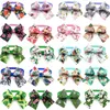 Vestuário para cães 50/100pcs Bowties Padrão de borboleta Estilo de verão Grooming Pequeno laço para animais de estimação acessórios