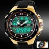 Skmei hommes Sport montres militaire décontracté Sport montre pour hommes Quartz-montre étanche Silicone horloge mâle S THOCK Relogio Mascul241m