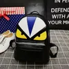 New Fashion Brand Designer Unique Little Monster Backpack Women Men Cute Bird Face Backpack School Bags for Women2528