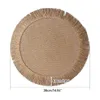 Table Mats Round Tassel Placemats Decorative Dinner Mat Western Food Placemat