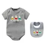 Crianças 100% Algodão Macacão Meses Macacão de Bebê Recém-nascido Roupas de Bebê L Designers Crianças Onesies Roupas de Bebê Meninas Meninos Romper de Luxo esskids-6 CXD2401261