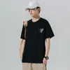 T-shirt à manches courtes pour hommes, en coton, Version coréenne, haut à col rond pour jeunes, maillot de corps, grande taille, marque tendance