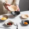 Teller zum Würzen von Sojasauce, für den Haushalt, kleine Keramik, japanischer kreativer Topf, Sushi-Schüssel, Essig