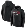 Atlanta''Falcons''Men Black Color Block Fleece Performance Pulôver com capuz e zíper completo