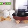 Kitchen Storage Wood Pot Spoon Rests Heat Insulation Wooden Pads Holder Cteative Cooking Accessories Band Organizer