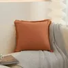 ピローイエロー/オレンジカバー45x45ノルディック付きソファソファソフトケースリビングルームホーム装飾枕