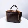 Shoulder Bags andmade PU Weave Drawstring Tote For Women Luxury Designer andbags Purse 2024 New In Vintage Wit Inner Pocket SoulderH24131