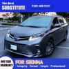 Передняя лампа DRL дневного света стример сигнала поворота для Toyota Sienna светодиодная фара в сборе 11-19 автомобильные аксессуары