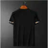 2023 Sommar Ny avancerad kvalitet Silk Cotton Men's Trendy Short Sleeved T-shirt
