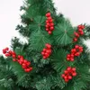 Decoratieve Bloemen 3-10 Stuks Kerst Simulatie Bes 12 Bessen Kunstbloem Fruit Kersenplanten Thuis Feestdecoratie DHZ Cadeau