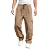 Pantaloni da uomo Pantini cargo estate Lavori primaverili indossano jogger sciolti pantaloni per pantaloni per pantaloni elastici in vita elastico casual all'aperto