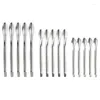 Measuring Tools Lab Spatula Stainless Steel 15 PCS Spoon Micro-Scoop Laboratory Tiny For Reagent Sampling Mixing