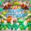 Dinosaur Jungle Party Supplies Palloncini dinosauri per ragazzo Compleanno Decorazione Bambini Jurassic Dino Wild One Decor Y201006311M