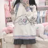 Dames Truien Winter Hart Print Gebreide Femme Trui Tender Ulzzang Tops Harajuku Schattig High Street Japan Cartoon Kpop Meisje