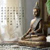 Statues de Bouddha Thaïlande statue sculpture décor à la maison bureau ornement vintage cadeau figurine hindou emplacement 240123