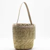 Shoulder Bags Row drill straw woven bag single soulder woven womens bag weat straw bagH24131