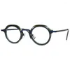 Solglasögon ramar mode receptbelagda glasögon runt optiska myopia glasögon män ram retro läsningsglasögon marcos de lentes