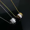 Designer Bvlgary Jewelry, uma nova versão sofisticada do colar Baojia Shilong com banho de ouro rosa 18k e uma celebridade da Internet que não desbota
