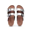 Designer high-quality patterned straps women men sports sandals outdoor leather slippers hot selling beach black pink brown casual shoes