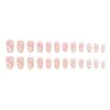 False Nails Woman Pink Press-on Nail Gentle Milk Clouds Oval Shaped Artificial For Salon Expert And Naive Women