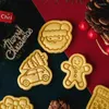 ベーキング型クリスマスクッキー型漫画暖炉/ジンジャーブレッドマン/クリスマスツリーフォンダンケーキデコレーションツールビスケット切削工具