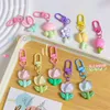 Keychains Fashion Colorful Resin Sunflower Tulip Key Chain Girl Cute Sweet Flower Bag Pendant Earphone Decoration Keychain