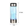 Weingläser 360 ml wasserstoffreiche Wasserflasche SPE PEM-Technologie Tragbarer wiederaufladbarer Generator Gesundes Glas Trinkbecher Bi