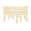 Calendrier anniversaire en bois famille tableau de rappel bricolage signe Plaque tenture murale cadeaux mères amis 240118