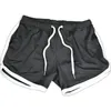 Herrsport Gym Athletic Shorts Middle Byxor Elastic Band Sport Man Middle Soft Cotton Blend Running 240119