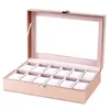 Chopsticks Special Case For Women Female Girl Friend Wrist Watches Box Storage Collect Pink Pu Leather2928