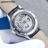 iwcityクラシックウォッチブティックメンズファッションBPファクトリー41mm EAT28242口径316ステンレス鋼ダイヤルレザーストラップデザイナー自動ビジネスムーブメントウォッチDE