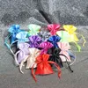 50 PCSLOT DrawString Satin Påsar för julårets Party Smooth Touching Silk Gift Tyg Package Puch 240129